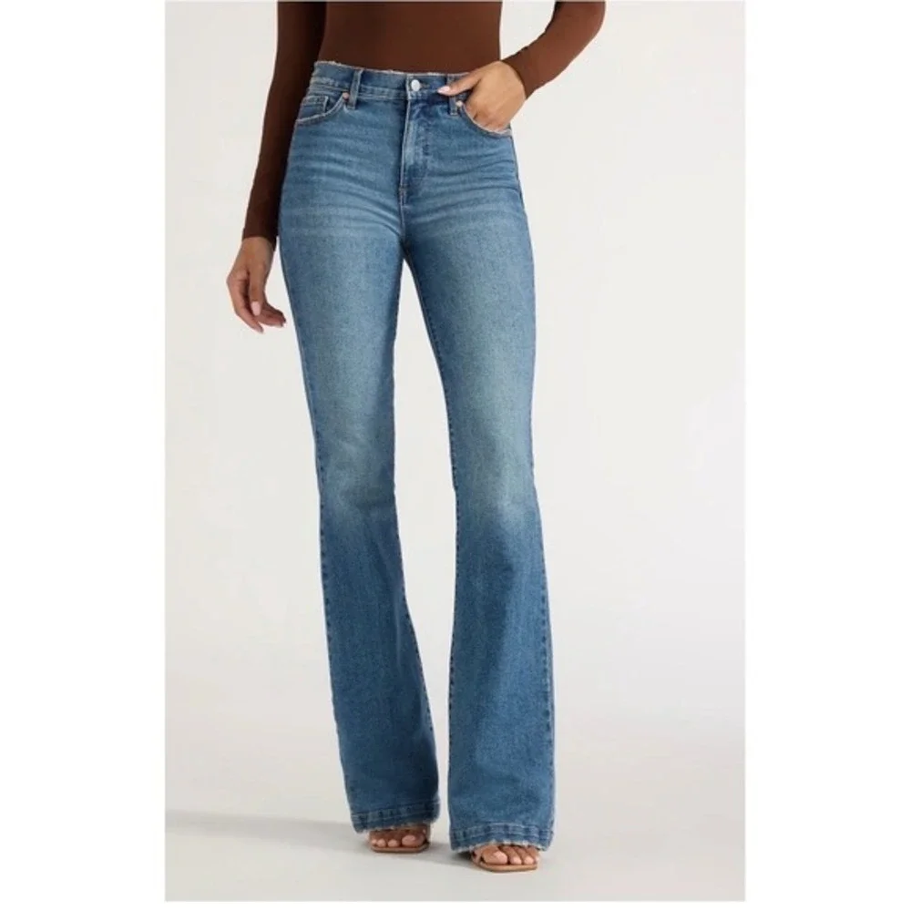 Sofia Jeans Flare 2‎ Blue New High Rise Luxe Vintage Denim Boho Western Festival